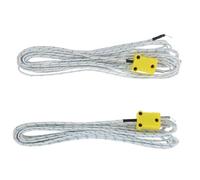 MAGICLULU Lot de 2 Sondes Thermocouples de Type K Câble, Résistance Thermique Avancée, Réponse Rapide, Capteurs en Fibre de Verre et Abs pour Usage Domestique et Cvc