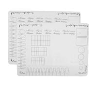 MAGICLULU Lot de 2 tapis d'entraînement pour nail art : fond photo pour manucure (40 x 30 cm) - accessoire photo pour manucure - tapis de table pour technicienne en onglerie