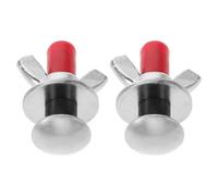 MAGICLULU Lot de 2 Vis Moletées de Plaque Dorsale de Plongée en Acier Inoxydable S Boulons à Ailettes Résistants à la Corrosion pour Fixation Sécurisée D’Équipement sous-Marin Accessoires