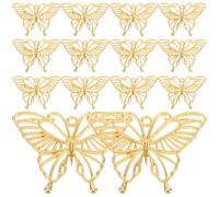 MAGICLULU Lot de 20 Pendentifs à Monture Ouverte en Alliage Métallique Cadre Creux Petite Taille Surface Lisse Accessoires pour Fabrication de Bijoux DIY Compatibles Résine Époxy et