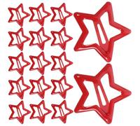 MAGICLULU Lot de 20 Pinces à Cheveux Étoiles Métalliques Rouges Accessoires Coiffure Pratiques pour Filles et Femmes en Occasions Spéciales
