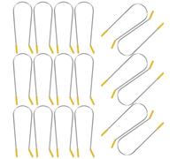 MAGICLULU Lot de 20 Pinces à Cheveux pour Bigoudis Acier Inoxydable 304 Résistantes la Déformation Méthode Douce pour Boucler les Cheveux Rouges Couleur Aléatoire