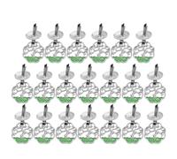 MAGICLULU Lot de 20 Poignées de Tiroir Décoratives D’Arbre de Vie Mini Anneaux Creux en Métal Argenté 5 CM Compatibles Meubles en Bois Commodes Coffrets et Projets DIY