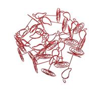 MAGICLULU Lot de 20 Porte-Cartes de Table Pince Rouge de Piment, Supports Légers et Réutilisables pour Décorations Concours Culinaires, Fêtes et Mariages, Maintien Ferme des Numéros