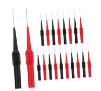 MAGICLULU Lot de 20 Sondes de Test pour Multimètre en Acier Inoxydable et Cuivre Pointe Fine, Isolation Facile, pour Tests Électriques Automobiles