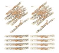 MAGICLULU Lot de 24 Rouleaux de Mezouza Parchemin Hébreu pour Bénédiction Porte Juive, Décoration Extérieure pour Porche, Symboles Sacrés pour Montant de Porte, Étui à Mezouza Compatible,