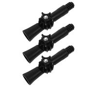 MAGICLULU Lot de 3 Adaptateurs D'angle Pivotants pour Poteau D'extension en Plastique Noir, Accessoire Rotatif pour Nettoyage des Coins Difficiles