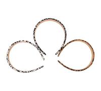 MAGICLULU Lot de 3 Bandeaux Rétro pour Femme en Tissu Imprimé Léopard Classique, Accessoires pour Cheveux Élégants et Polyvalents, Adaptés la Plupart des Tailles