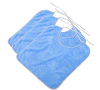 MAGICLULU Lot de 3 Bavoirs pour Adultes et Personnes Âgées, Petit Taille, Polyester Doux, Imperméable et Lavable, Bavoir de Repas Pratique et Confortable pour Aide à L'alimentation