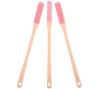 MAGICLULU Lot de 3 Brosses Nettoyantes Souples Orteils, Caoutchouc Souple, Couleur Rose, Brosse Anti-démangeaisons pour Pieds Seniors, Outil Manuel pour Nettoyage des Espaces Entre