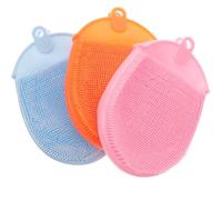 MAGICLULU Lot de 3 Épurateurs Peau en Silicone pour Massage et Nettoyage Corps, Brosses de Bain Souples, Outils Hygiéniques pour Spa et Bain, Assortiment de Couleurs