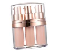 MAGICLULU Lot de 3 Flacons de Voyage Rechargeables de 5 Ml avec Pompe à Pression pour Distributeur de Liquide Contenants en Plastique pour Soins de La Peau Et Cosmétiques