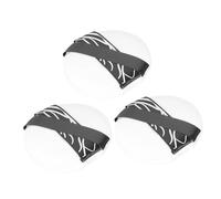 MAGICLULU Lot de 3 Houppettes Cosmétiques Épaisses pour Maquillage Visage, Petite Houppette Ronde en Matériau Doux, Accessoire Poudre de Riz Réutilisable, Maquillage Simple et Précis