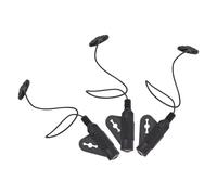 MAGICLULU Lot de 3 Micros Piezo Adhésifs pour Guitare Acoustique Ukulélé et Kalimba Capteurs Haute Sensibilité sans Perçage Micro de Rosace Rouge Compatible Instruments Acoustiques