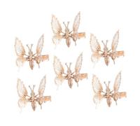 MAGICLULU Lot de 3 Pinces à Cheveux en Métal Doré pour Fille, Accessoires de Coiffure Légers, Épingles à Cheveux pour Usage Quotidien, Scolaire et Soirée, Design Unique sans Distinction