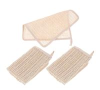 MAGICLULU Lot de 3 Serviettes en Ramie et Coton Visage, Absorbantes et Multifonctionnelles, Nettoyage Facial et Usage Familial