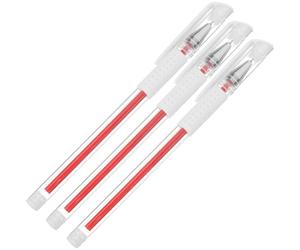 MAGICLULU Lot de 3 Stylos Marqueurs Waterproof Rouges pour Sourcils Permanents, Crayon à Sourcils Résistant la Transpiration, Stylo de Marquage Précis pour Tatouage et Maquillage Permanent