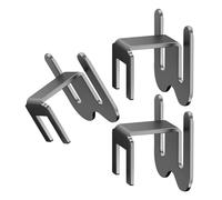 MAGICLULU Lot de 3 Supports à Pantoufles Muraux sans Perçage pour Salle de Bain, Couleur Gris, Rangement Suspendu Compact pour Chaussures et Baskets, Organisateur Pratique pour Couloir