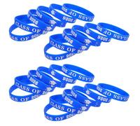 MAGICLULU Lot de 30 Bracelets en Silicone Bleu Dégradé « 2026 » pour Fête de Remise de Diplômes, Taille, Accessoires Événementiels Étudiants, Souvenirs de Graduation