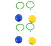 MAGICLULU Lot de 4 Ballons sauteurs pour Chevilles : Jouet de Saut en extérieur - Corde à Sauter rotative à Un Pied pour Les Jeux et activités de Groupe