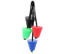 MAGICLULU Lot de 4 Bouchons de Drainage en Caoutchouc Lanière, Bouchons Étanches pour Kayak et Canoë, Accessoires Pratiques de Vidange, Couleurs Rouge, Bleu, Vert et Noir, Adaptés aux