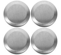 MAGICLULU Lot de 4 Bouchons D'évier Universels en Acier Inoxydable Brossé 27 Mm, Couvercles pour Trous de Robinet Cuisine et Salle de Bain, Accessoire Décoratif et Fonctionnel pour Évier