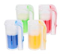 MAGICLULU Lot de 4 Bouteilles de Marquage Apicole 2-en-1, Couleurs Jaune Bleu Vert Rouge, Outil Apiculture pour Marquer les Reines, Équipement Apicole Solide et Pratique pour Ruche