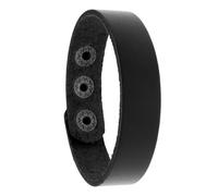 MAGICLULU Lot de 4 Bracelets en Cuir de Vache Simples 16 CM Noir Chaîne de Poignet Unisexe pour Couples Accessoires DIY pour Usage Quotidien Sorties et Présents