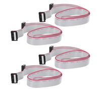 MAGICLULU Lot de 4 Câbles Plats Gris Idc 16 Broches 254 MM 1 Mètre pour Connexion Industrielle Câblage Interne Équipements Bureau Machines Audio-Vidéo
