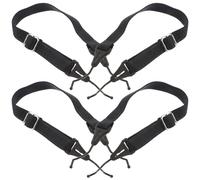 MAGICLULU Lot de 4 Chaînes de Lunettes pour Garçon et Filles, Cordon Élastique Antidérapant Noir, Maintien Sécurisé pour Soleil, Accessoires de Sport et Usage Quotidien, Réglables