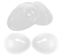 MAGICLULU Lot de 4 Masques Faciaux Transparents en Plastique pour Poupées Bjd/modèles, Protection Maquillage et Cils, Accessoires Mini Jouets pour Loisirs Créatifs et Entretien de Visage
