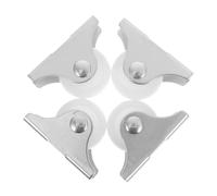 MAGICLULU Lot de 4 Mini Roulettes Fixes en Plastique Pp Blanches pour Tiroirs, Galets de Guidage Fixation par Crémaillère, Roulements Silencieux pour Armoires et Meubles de Rangement