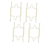 MAGICLULU Lot De 4 Muraux À Ressort En Métal Pour Assiettes Invisibles Revêtement Doré 15 Cm Pour Décoration Murale