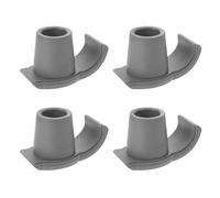 MAGICLULU Lot de 4 Patins Antidérapants Universels pour Cannes de Marche 25,4 Mm Gris, Accessoires Robustes pour Déambulateur Pliable, Tapis de Marche Sécurisés pour Personnes Âgées Usage