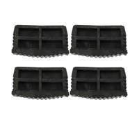 MAGICLULU Lot de 4 Pieds D’échelle Antidérapants en Caoutchouc Noir, Protections Amortissantes et Isolantes Phonique pour Escaliers Pliants et Aluminium, Accessoires Sécurité pour Bricolage