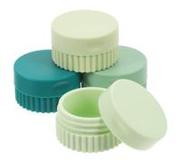 MAGICLULU Lot de 4 Piluliers Hebdomadaires en Silicone Portable Couleurs Assorties Vert Foncé Vert Herbe Petits et Compacts Boîte de Rangement pour Vitamines et Remède Couleur