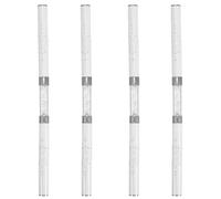 MAGICLULU Lot de 4 pinceaux pour nail art pinceau professionnel pour vernis gel - stylo double embout pour des traits fins et précis.