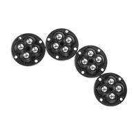 MAGICLULU Lot de 4 Roulettes Adhésives pour Meubles 4 Billes en Acier, Roues Noires en Abs, Supportant Jusqu'à 100 Kg, pour Déplacer sans Rayer le Sol