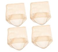 MAGICLULU Lot De 4 Sachets Réutilisables pour Fruits De Mer Crevettes Crabes Crustacés Fil De Coton 30 X 40 Cm Légers Et Portables