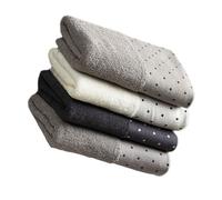 MAGICLULU Lot de 4 Serviettes Visage en Coton Pur, Douces et Respectueuses Peau, Six Couches Épaisses, Maison Déplacement Couleur Aléatoire