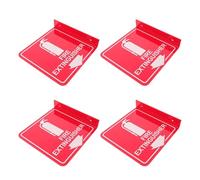 MAGICLULU Lot de 4 Set de Set de Panneaux Extincteur Mural en Acrylique Double Face avec Flèche Bas et Vis Assorties pour Sécurité Incendie Bureau et Entreprise