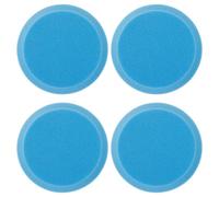 MAGICLULU Lot de 4 Tampons de Polissage pour Boules de Bowling, Éponges de Nettoyage Professionnelles en Éponge Bleue, Résistantes à l'usure, Antistatiques, Adaptées au Ponçage à Sec l'eau