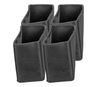 MAGICLULU Lot de 4 Tapis Antidérapants en Caoutchouc 2,5X3,5 CM pour Pieds D’Échelle Pliable, Patins de Protection Stables et Résistants pour Escabeau Domestique, Accessoires Antidérapants