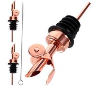 MAGICLULU Lot De 4 Verseurs en Métal pour Bouteilles De Vin D'huile d'olive Et d'alcool Faciles À Utiliser pour Les Spiritueux Et Les Sauces