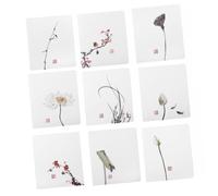 MAGICLULU Lot de 45 Set de Cartes de Vœux de Noël en Papier, Style Chinois Classique, Format Standard, Motifs Aléatoires, pour Fêtes, Messages Personnalisés et Présents de Saison