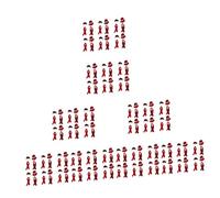 MAGICLULU Lot de 48 Bouteilles De Vin Tenue De Décoration pour Bouteille De Vin Chapeau Rouge Cartons De Lait Chapeau De Poupée Chapeaux Décoration De Boisson Transparente Centres De