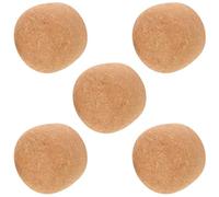 MAGICLULU Lot de 5 Bouchons de Liège en Bois Beige pour Bouteilles de Vin, Couvercle de Carafe Hermétique Réutilisable, Conserve la Fraîcheur des Boissons