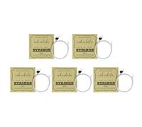 MAGICLULU Lot de 5 Cordes pour Ukulélé en Nylon Robuste, Ensemble Complet 21/23/26 Pouces, Réponse Rapide, pour Réparation D'instruments de Musique