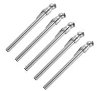 MAGICLULU Lot de 5 Crayons Manomètres de Pression des Pneus de Voiture Argentés Stylo Portable de Contrôle Précis Outil Compact pour Mesure Rapide et Fiable pour Entretien Automobile et