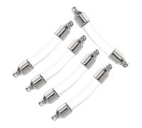 MAGICLULU Lot De 5 Flacons En Verre Transparent 6mm Bouchon à Vis En Cuivre Blanc, Mini Bouteilles à Souhaits, Pendentifs Décoratifs Pour Mariage, Lune De Miel Et Artisanat, Petite Fiole Polyvalente